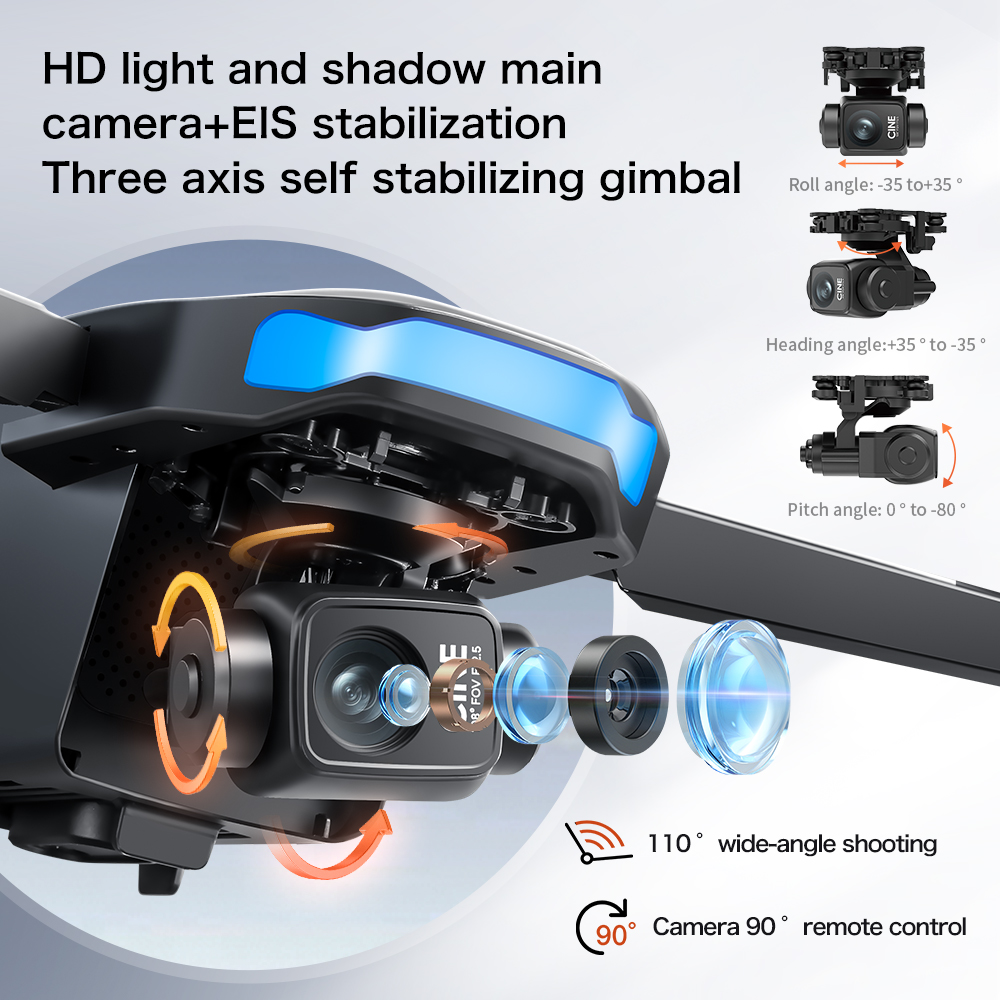 新型S-X1 MAXドローン GPS 8Kプロフェッショナル - Drone Gimbal 3 Axis のレビューと価格